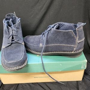 Clarks Ankle Boots - Navy - Size 8.5 - Gently Worn